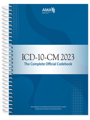 cover image of ICD-10-CM 2023 the Complete Official Codebook